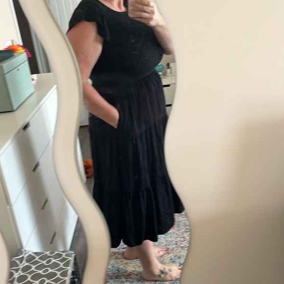 Black dress XL never worn stretchy - Picture 10 of 13